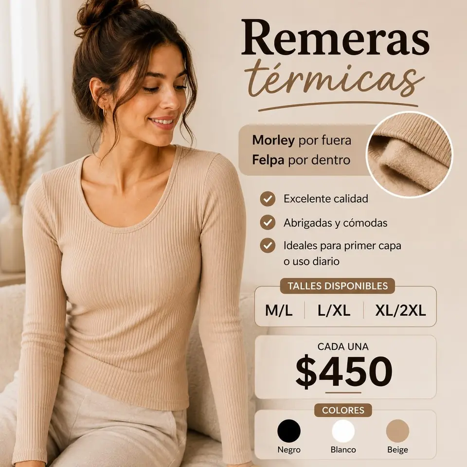Remeras afelpadas en morley