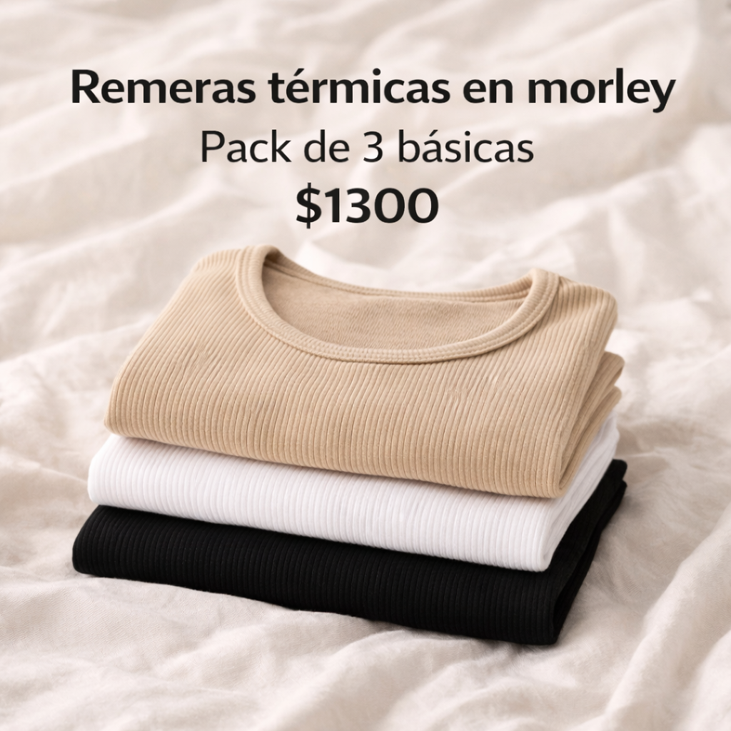 Pack de 3 remeras térmicas