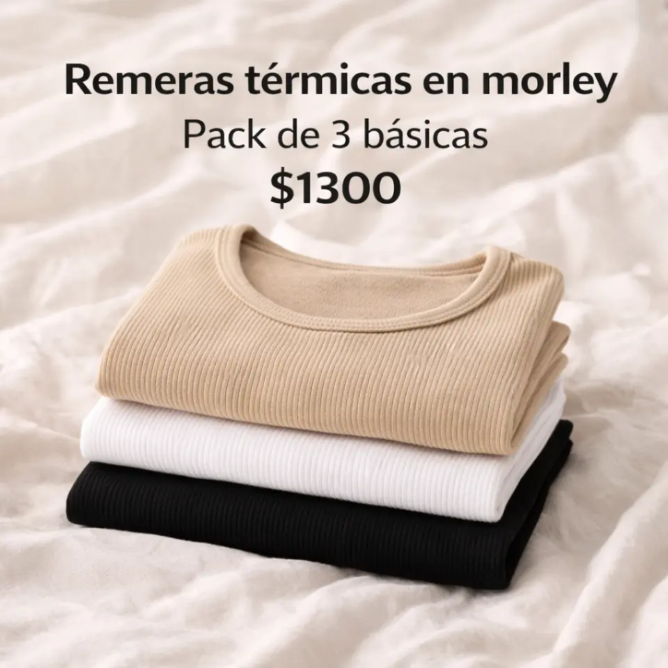 Pack de 3 remeras térmicas