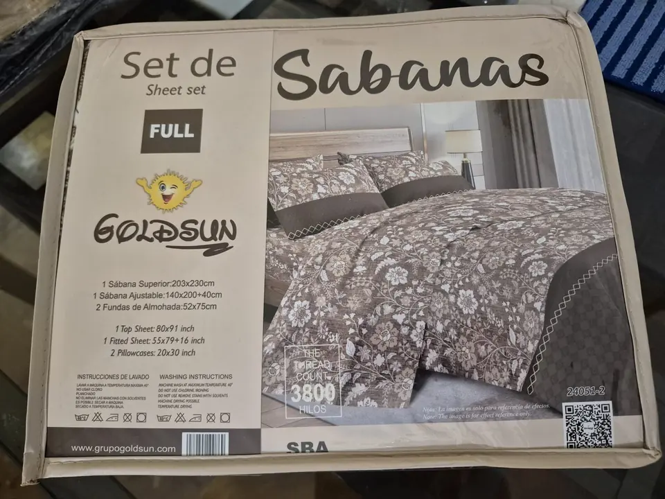 Sábanas Goldsun 2 plazas con diseño