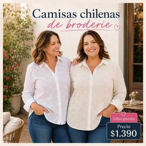 Camisas de broderie chilenas