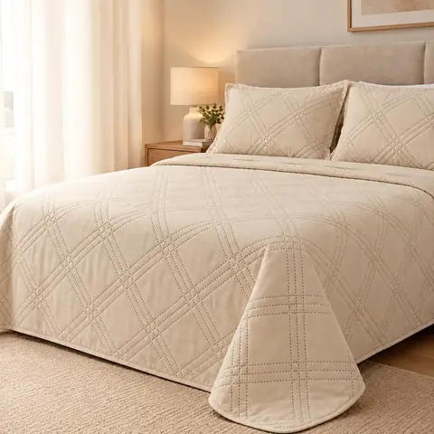 Cubrecama de microfibra 2 plazas + 2 fundones · Consultar otros colores