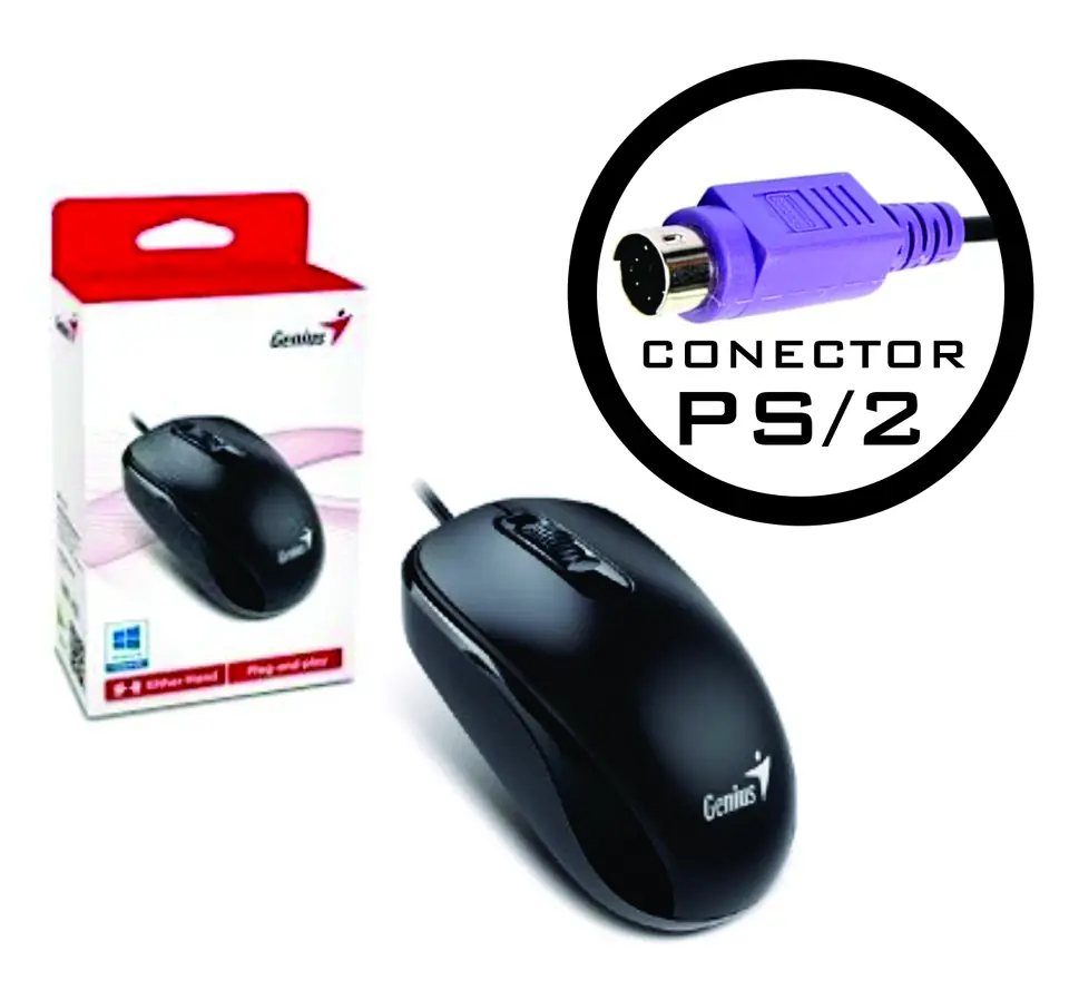 Mouse Genius DX-110 PS2 Negro