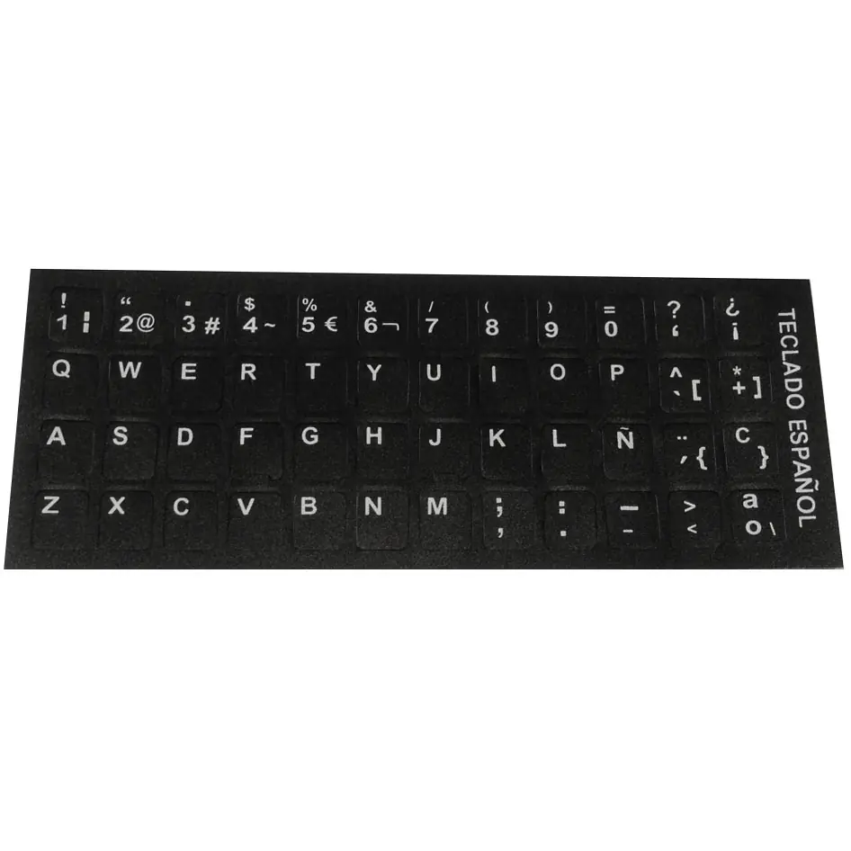 Sticker Teclado Español Adhesivo