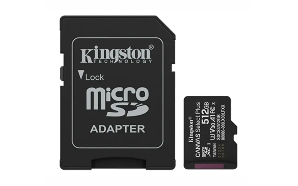 Memoria MicroSD Kingston Canvas Select Plus 512B Clase 10