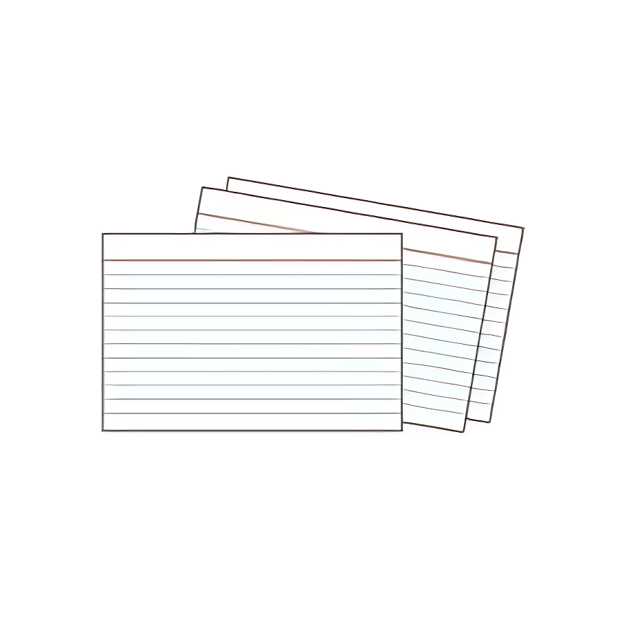 Fichas Biblioteca 12,5cm x 8cm paquete x 25