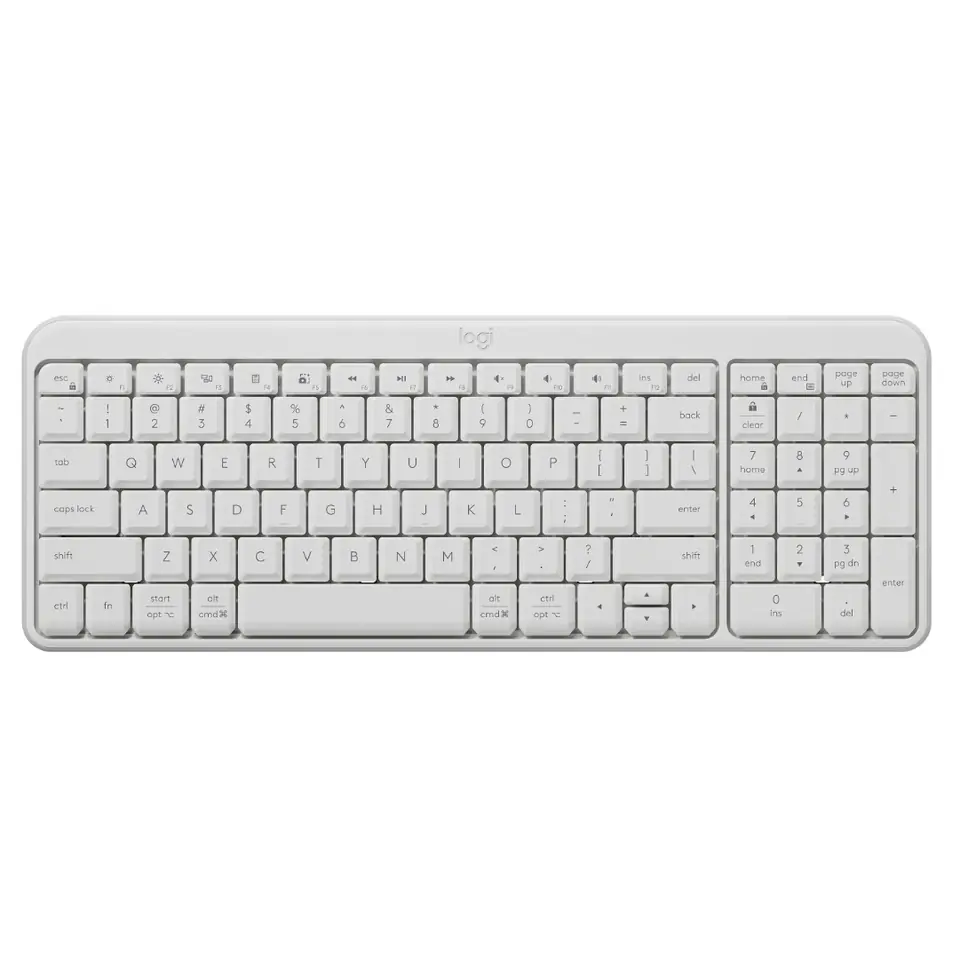 Teclado Logitech K250 Inalámbrico Bluetooth Blanco