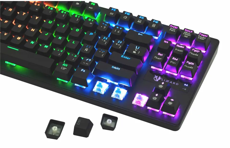 Teclado Gamer Mecánico X Lizzard XZZ-TE-03 RGB Español