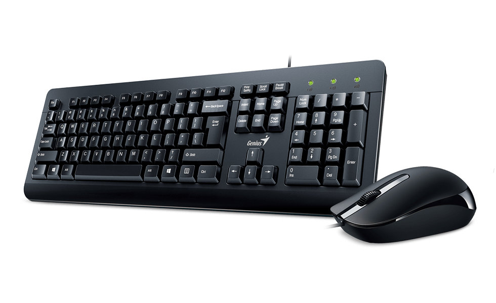 Combo Teclado y Mouse Genius KM-160 USB Negro