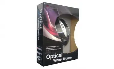 Mouse Xtreme Óptico USB Negro y Plata