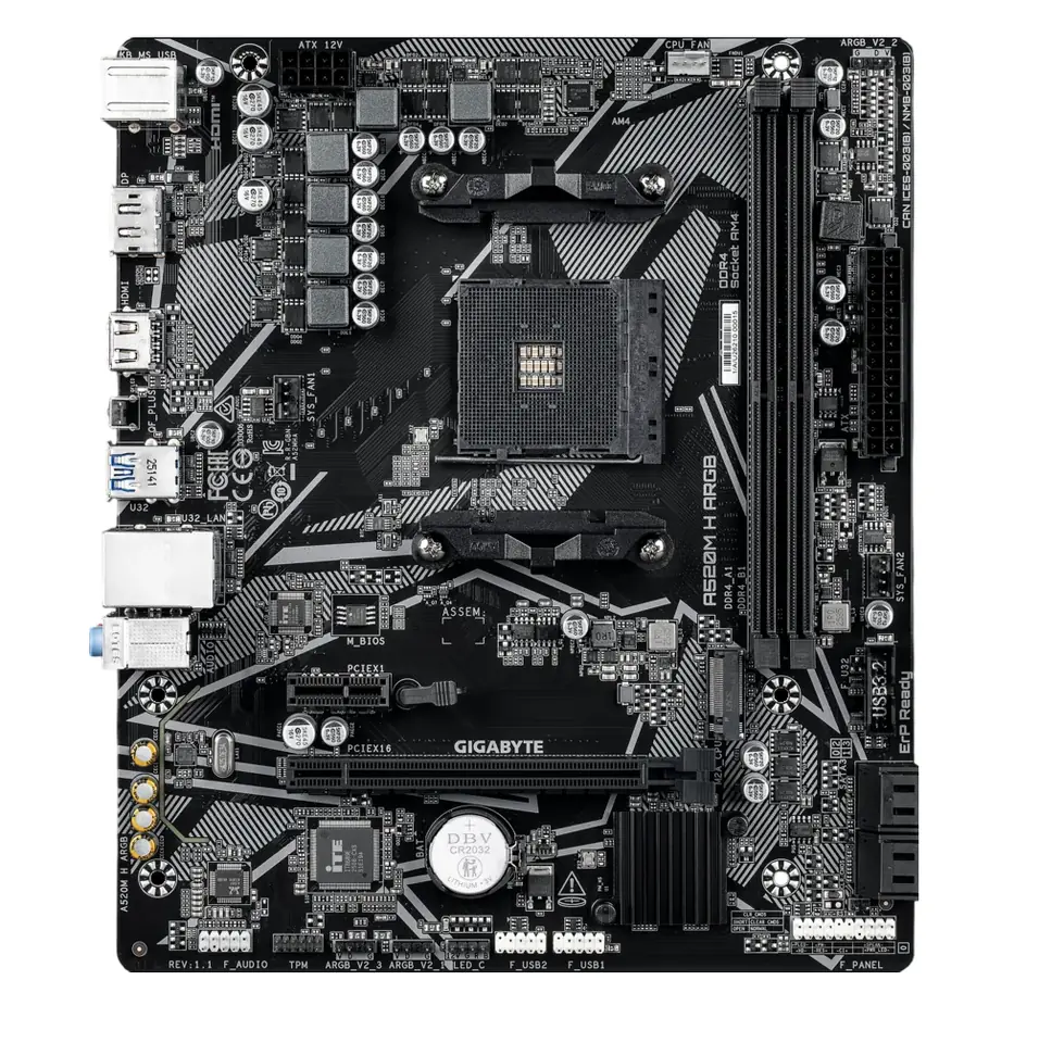 Motherboard Gigabyte A520M H ARGB AM4 Micro-ATX