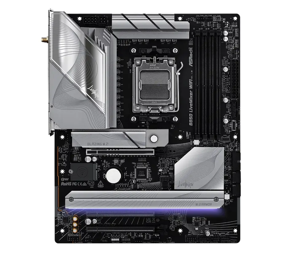 Motherboard Asrock B850 Livemixer AM5 Wi-Fi 7 ATX