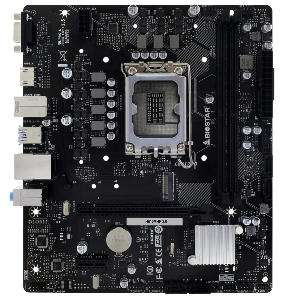 Motherboard BioStar H610MHP 2.0 LGA 1700 DDR4 Micro-ATX
