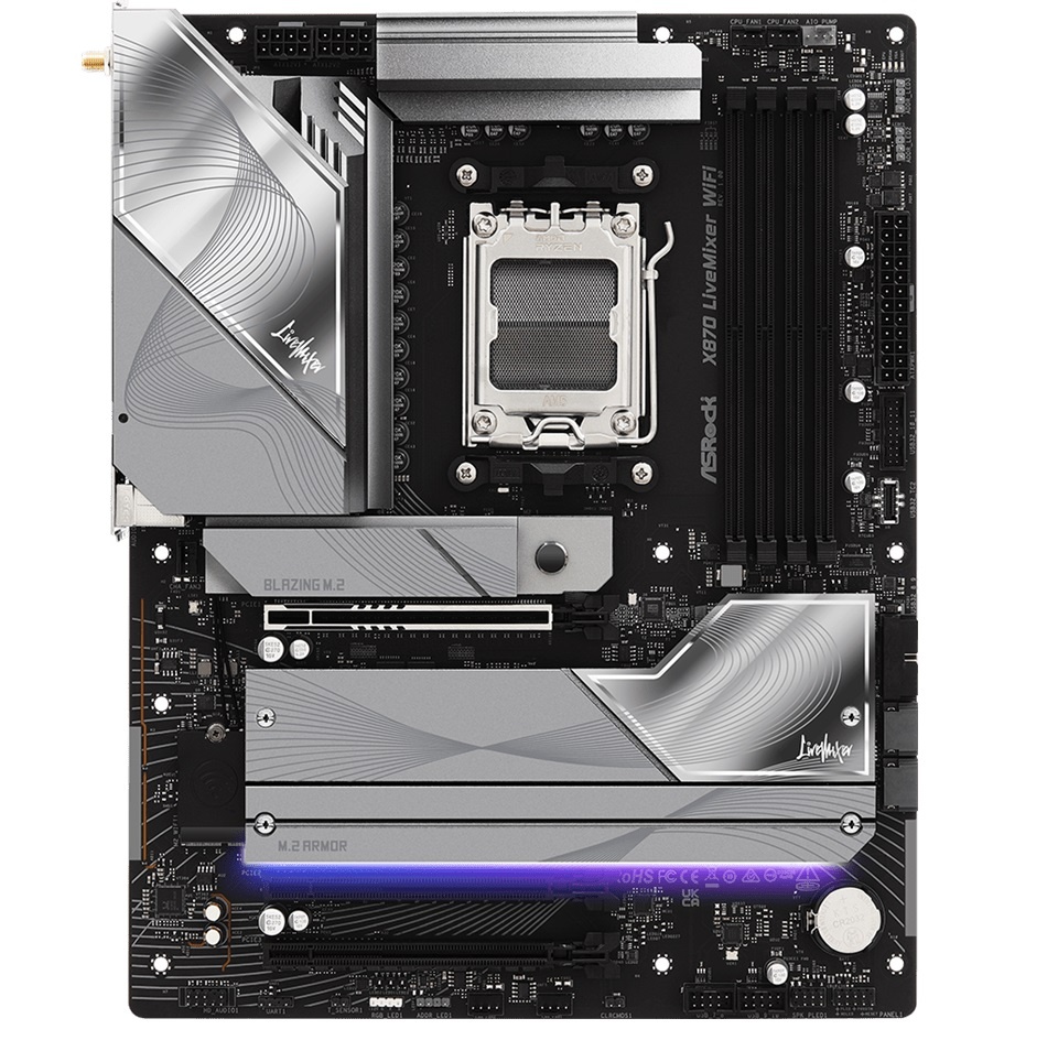 Motherboard Asrock X870 LiveMixer AM5 WiFi 7 Micro ATX