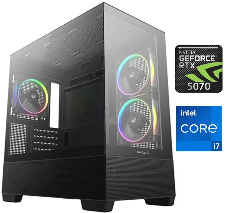 Equipo Gamer Core i7 14700F, 32GB, 1TB NVMe, RTX 5070 12GB