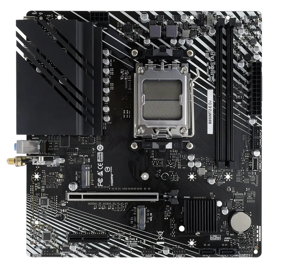 Motherboard BioStar B850MT2-E DJ AM5 DDR5 Micro-ATX
