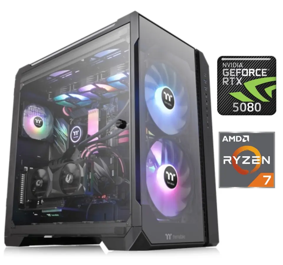 Equipo Gamer Ryzen 7 7800X3D, 32GB, 1TB, RTX 5080 16GB