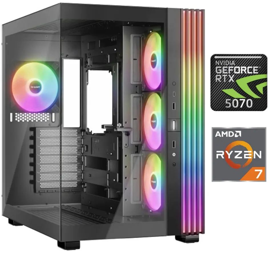 Equipo Gamer Ryzen 7 7800X3D, 32GB, 1TB, RTX 5070 12GB