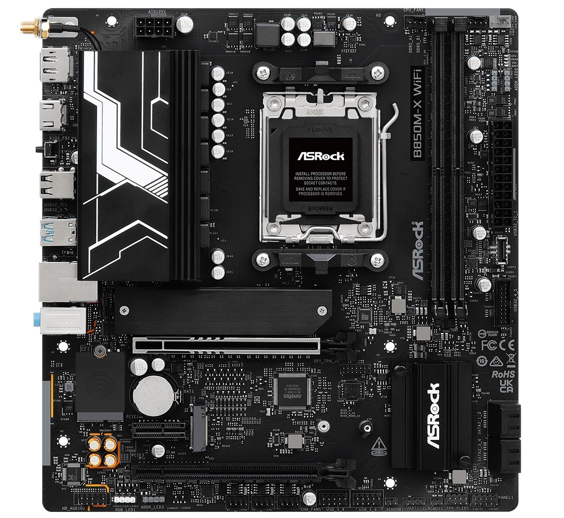Motherboard Asrock B850M-X R2.0 AM5 Wi-Fi Micro ATX