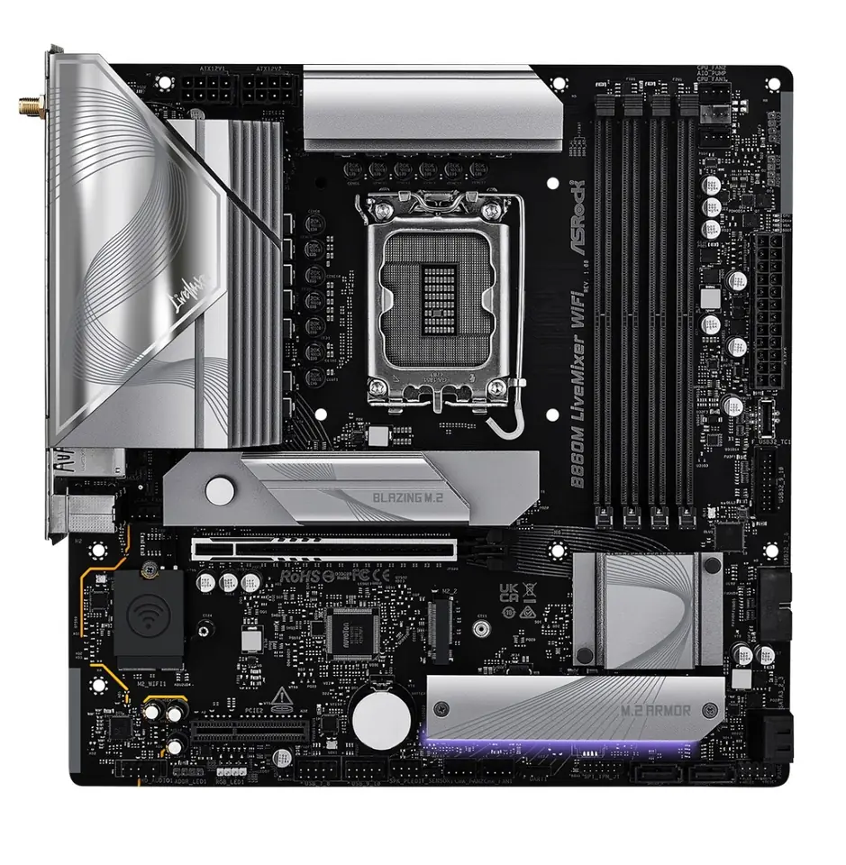 Motherboard Asrock B860 LiveMixer LGA 1851 WiFi 6 Micro ATX