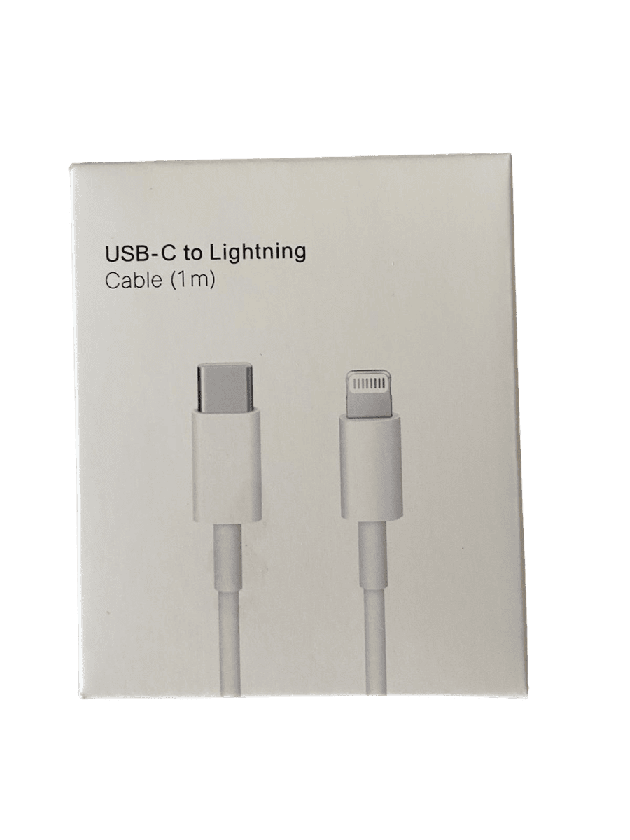 Cable blanco para IPhone Lightning 1M