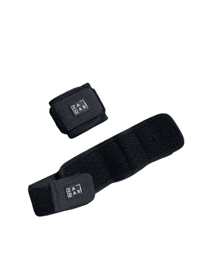 Muñequera De Neopreno Ajustables Color Negro