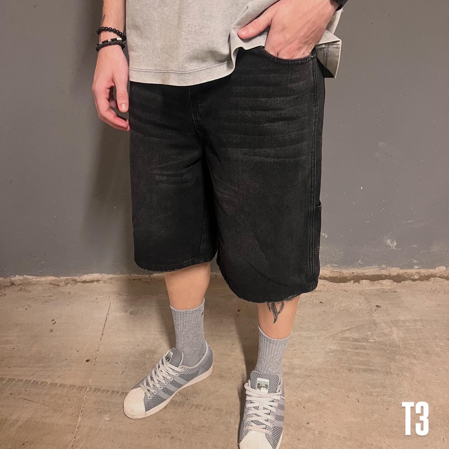 Bermuda Super Baggy 3/4 negra