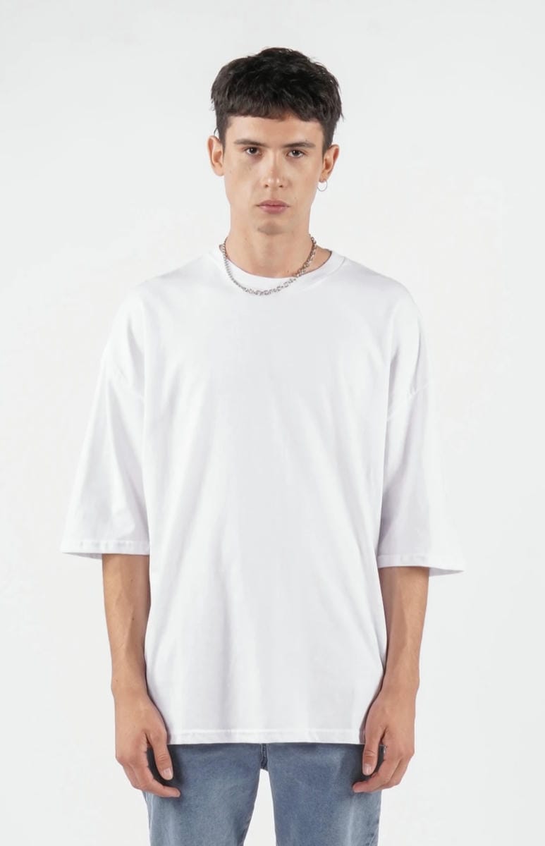 Remera Lisa BLANCA Oversize