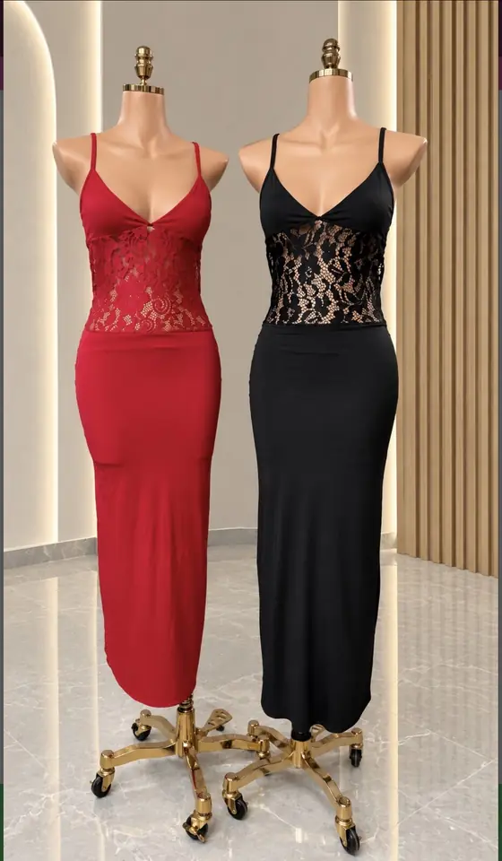 Vestido con encaje