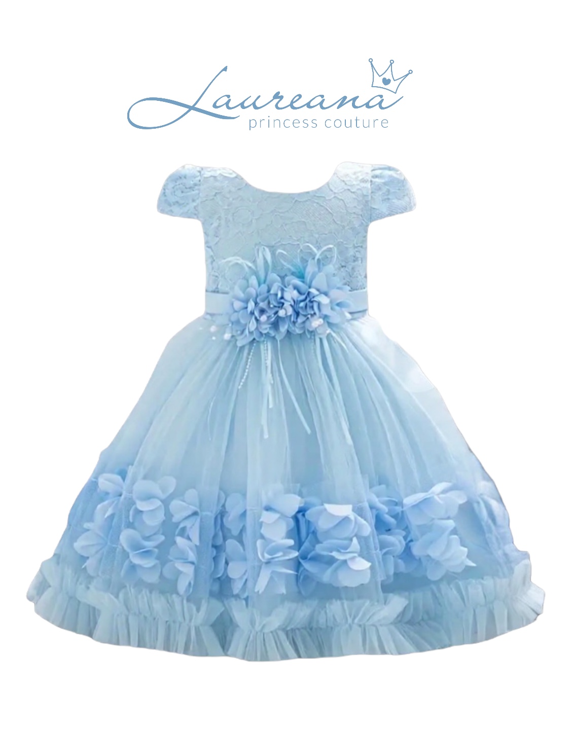 Vestido Flowers Talle 12 meses