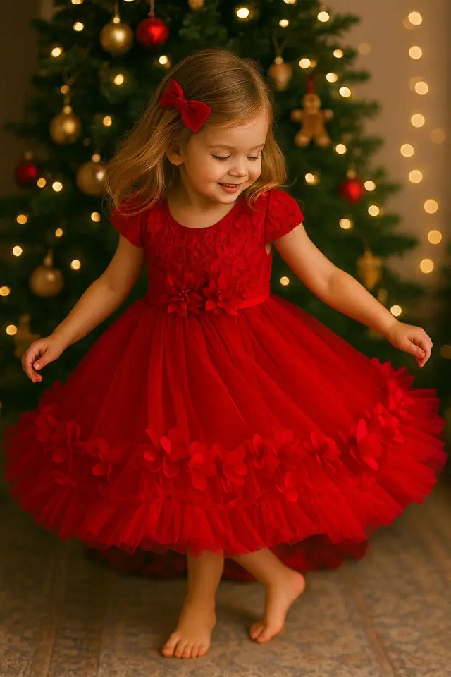 Vestido Flowers Talle 18 a 24 meses