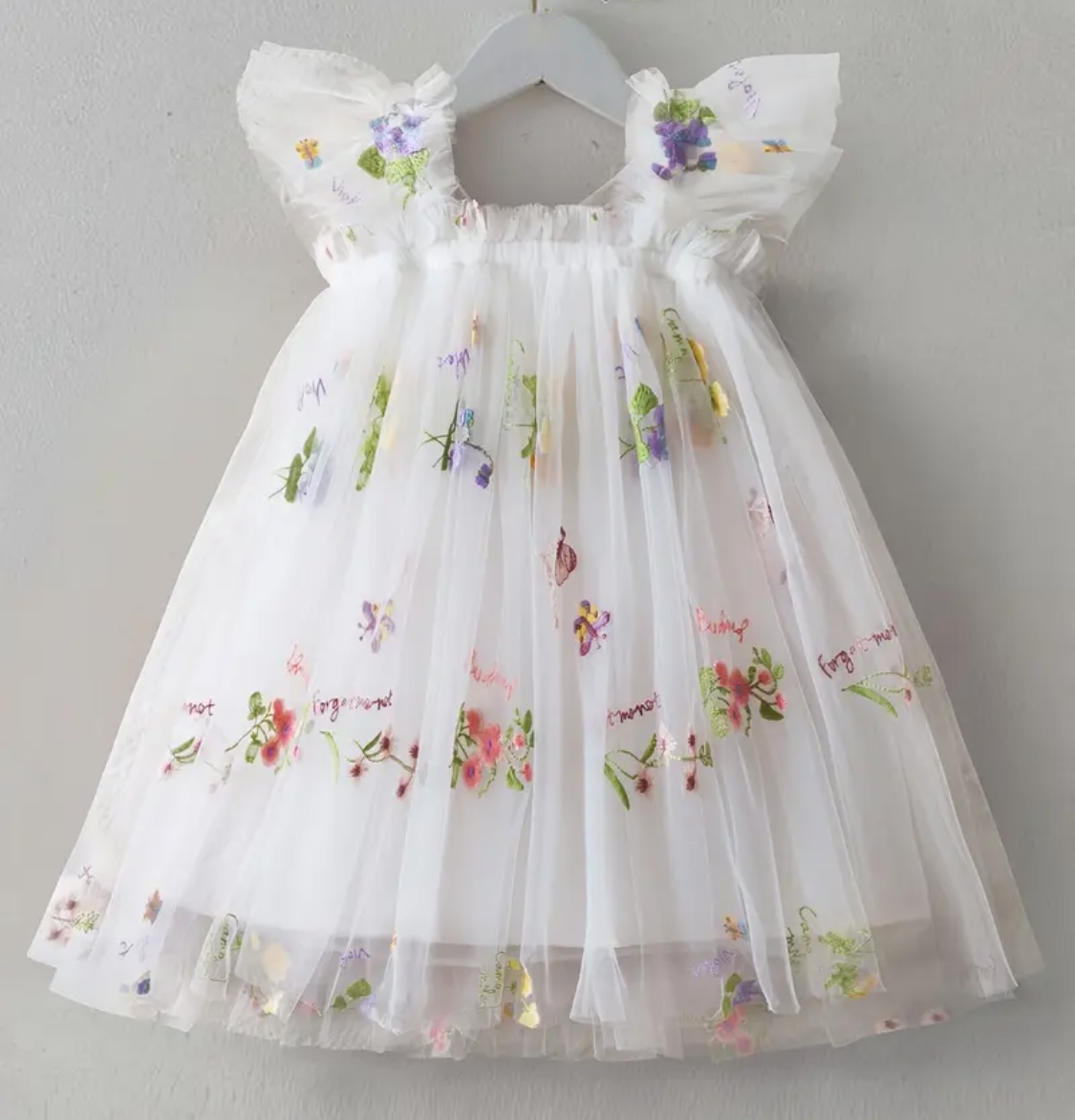 Vestido Mariposas Talle 9 a 12 meses