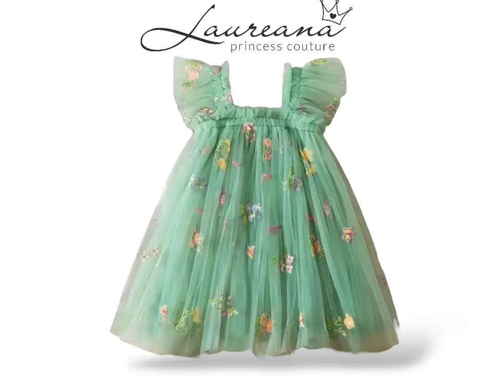 Vestido Mariposas Talle 12 meses