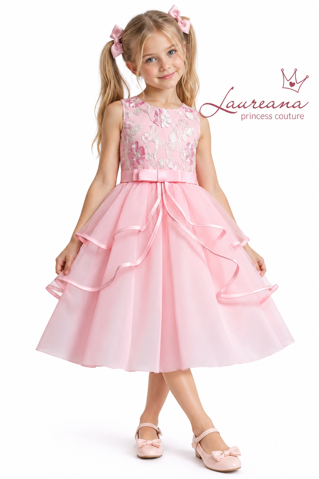Vestido Fiesta Niña Florencia Talle 7/ 8 años