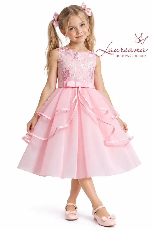 Vestido Fiesta Niña Florencia Talle 7/ 8 años