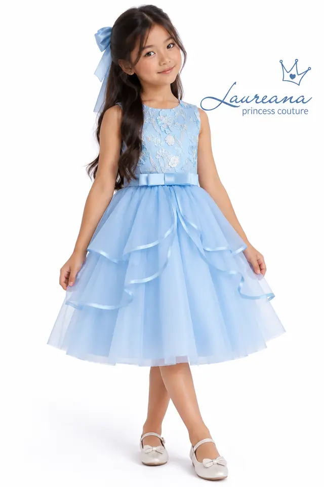 Vestido Fiesta Niña Florencia Talle 10/11 años