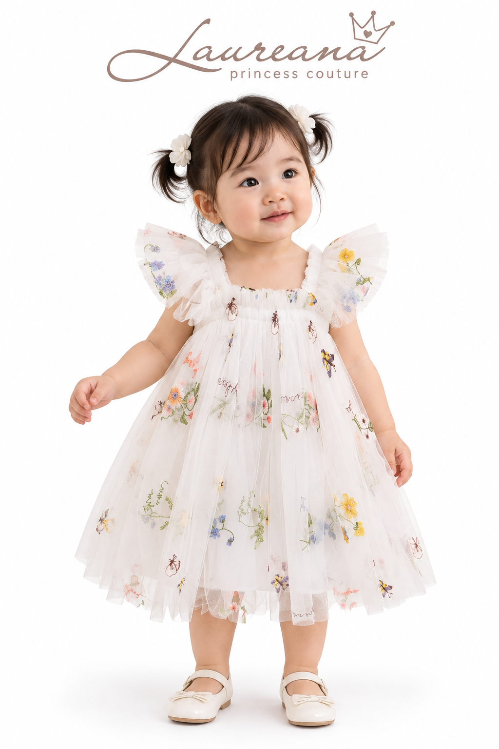 Vestido Beba Mariposas Talle 9 a 12 meses