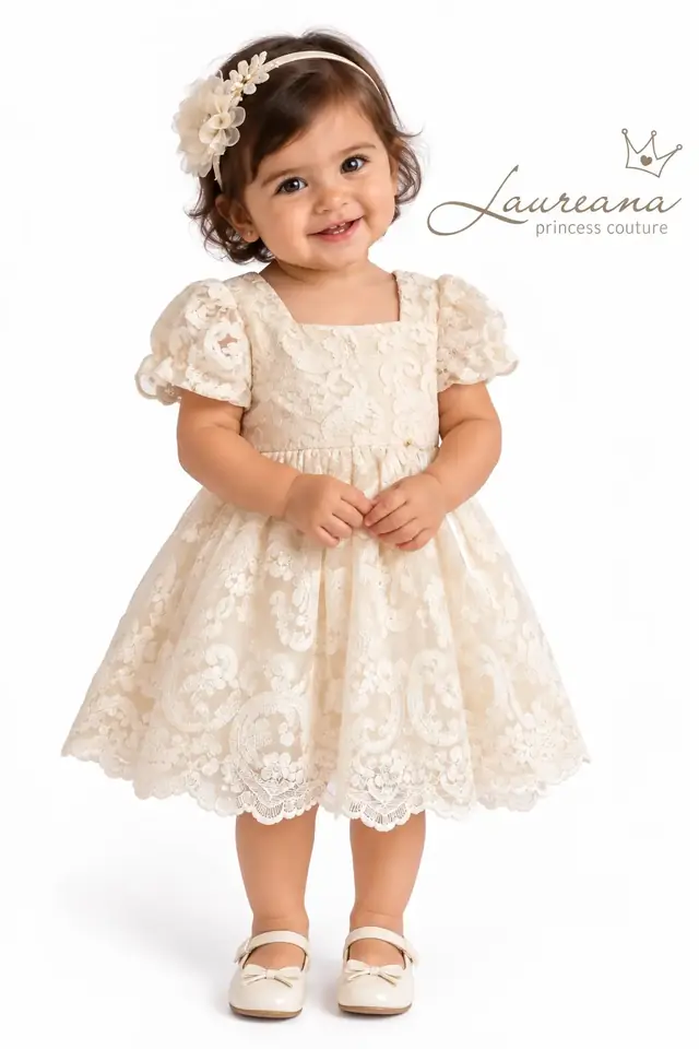 Vestido Beba Bor Talle 12 meses