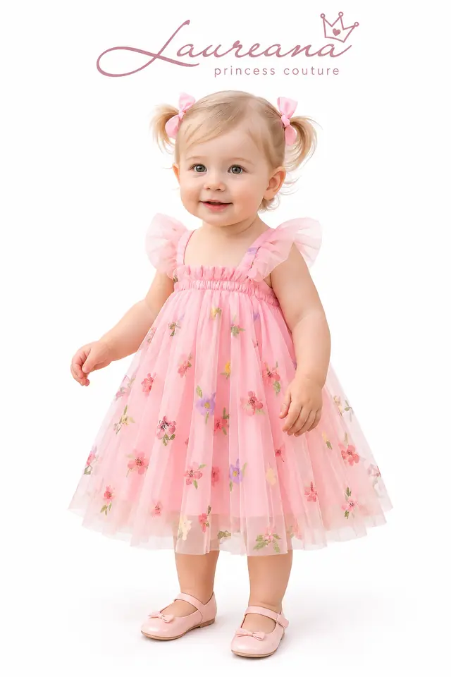 Vestido Beba Mariposas Talle 12 meses