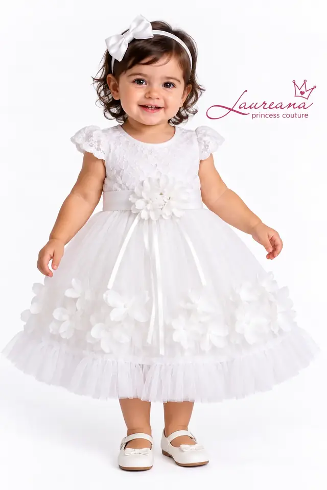 Vestido Niña Fiesta Flowers 18 a 24 meses