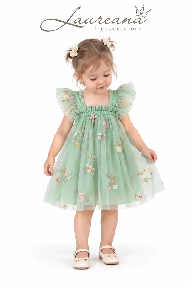 Vestido Beba Mariposas Talle 12 meses