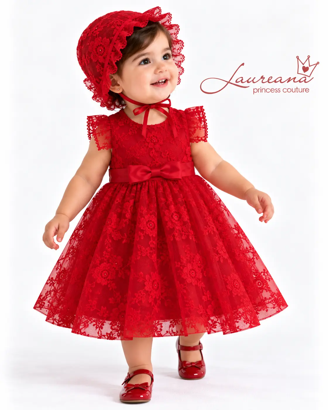 Vestido de Fiesta en Encaje Beba 12 meses