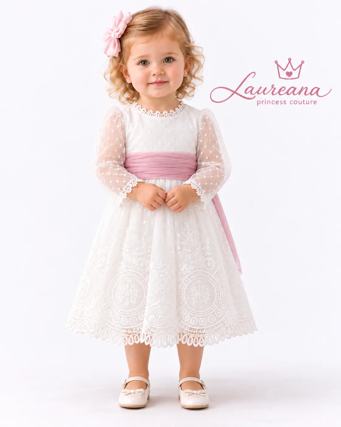 Vestido de Fiesta Niña Plumeti 2 años