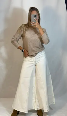 Jeans Super Ancho  Crudo