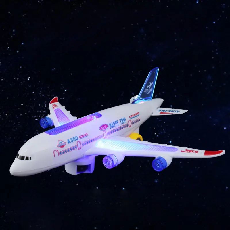 Avión giratorio con luces y sonido de 31cm.