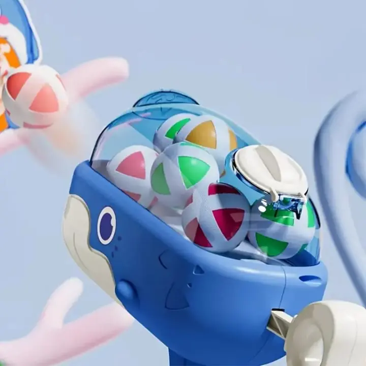 Pistola Lanzador de Bolas de Plástico con velcro para Niños,