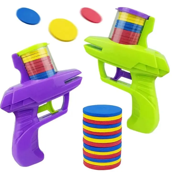 Lanzador de Discos Voladores de Espuma para Niños