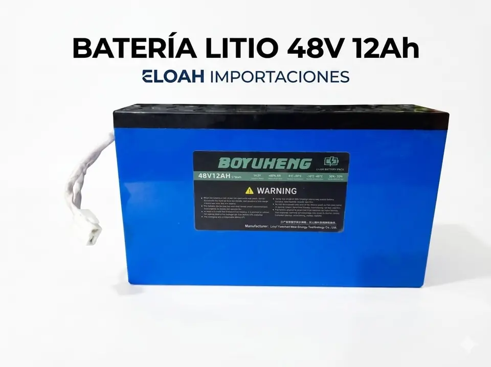 Batería De Litio 48V 12Ah Boyuheng Para Bicicleta Eléctrica
