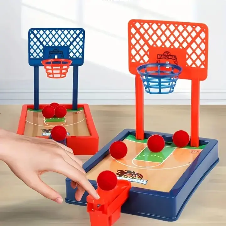 Mini juego de tiro de baloncesto para niños.