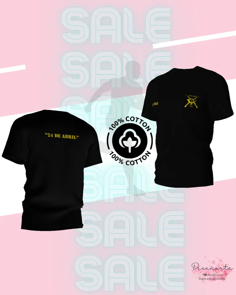 Remera Manga corta 100% Algodón